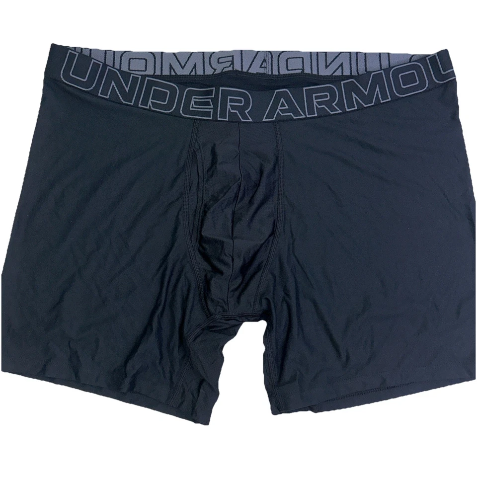 Under Armour Boxerjoc Men Underwear 6" Size XXL, Black, Pack of 3 - Image 2 of 4