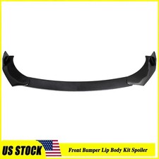 Front Bumper Lip Splitter Spoiler For Honda 2005-2020 All Models Carbon Fiber