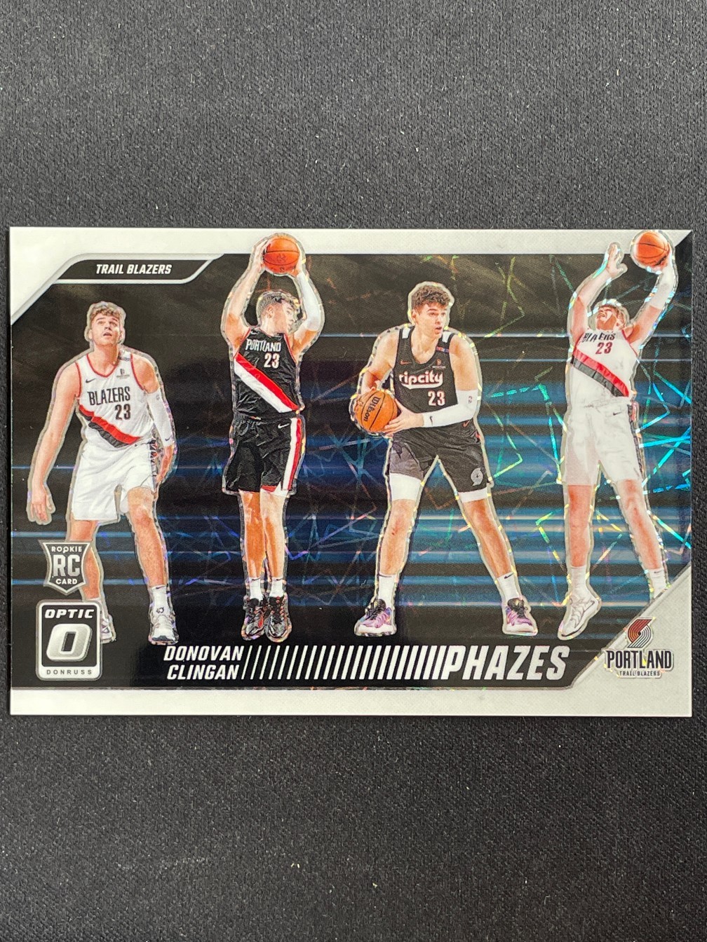 Donovan Clingan 2024-25 Panini Donruss Optic RC Phazes Velocity #25
