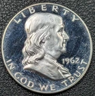 1962 PROOF Franklin Silver Half Dollar 50C TONER Old Glory C&C Weekly 1c Auction
