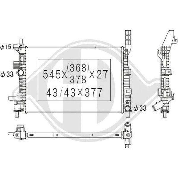 KüHler MotorküHlung Diederichs DCM2101 Diederichs Climate FüR Ford-image