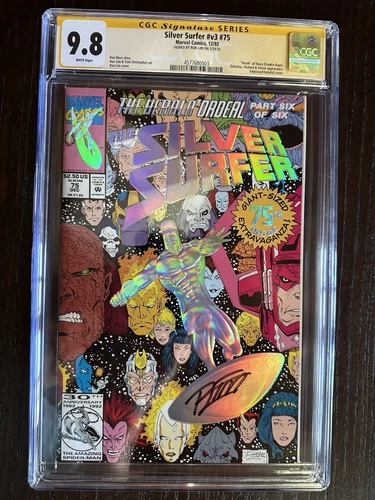 Silver Surfer, Vol. 3 #75. 1992. CGC Graded 9.8 Sig Series. SIGNED By Ron Lim.
