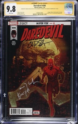 Daredevil 595 CGC SS 9.8 Signed By Vincent D Onofrio & Charles Soule