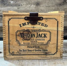 Yukon Jack, Canadian Liqueur, The Black Sheep of Canadian Liquors, Wood Crate