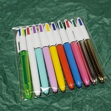 BIC 4 Color Ballpoint Pens, Set of 10 D 9a68ce