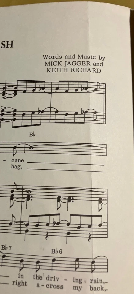 ROLLING STONES Jumpin' Jack Flash Child Of The Moon U.S. Sheet Music 1968 - Image 4 of 4