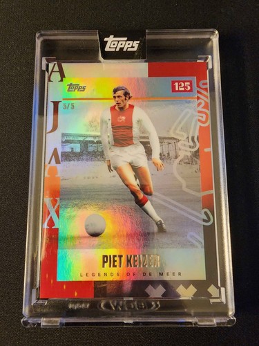 Piet Keizer 5/5 Topps Ajax 125th Anniversary Set