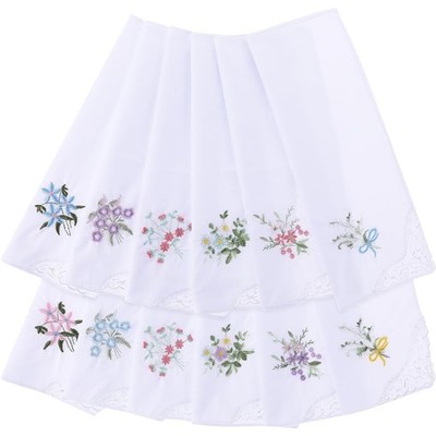 Florale Stofftaschentücher Damen Baumwolle Vintage Blümchen Hochzeit