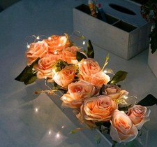 Led Light Vase Floral Flowers Table Decoration for Weddings Restaurant Party 