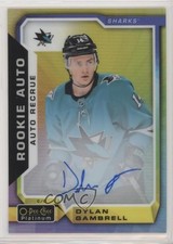 2018-19 O-Pee-Chee Platinum Rainbow Color Wheel Dylan Gambrell #R-DG Auto 0zu