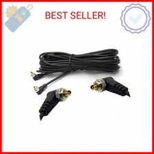 DSLRKIT 5M 16ft Male to Male M-M Flash PC Sync Cable Cord with Screw Lock