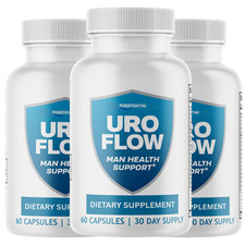 Uro Flow Supports Healthy Prostate Function Supplement - 3 Bottles