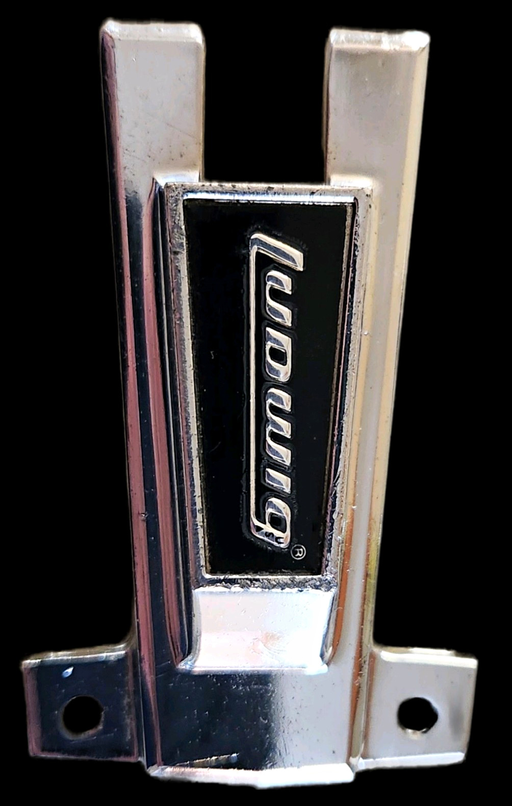 Vintage Ludwig P85 Snare Drum Snare Strainer Front Plate Black Face 1970's-80's