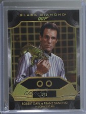 2025 James Bond Black Diamond Pure Relics 1/1 Robert Davi Franz Sanchez #48 02aj