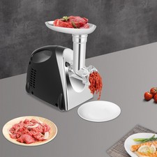 Elektrischer Fleischwolf Fleisch Wolf Wurstmaschine Zerkleinerer Edelstahl 2800W