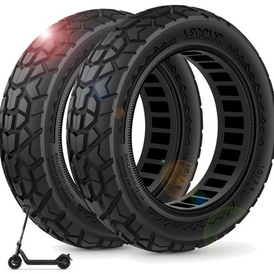 2PCS 60/70-6.5 Scooter Tire Tubeless - 10x2.50 Front or Rear Replacement Punc...