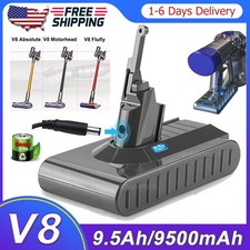 9500mAh for Dyson V8 Battery SV10 V8 Absolute V8 Animal Cordless Vacuum 21.6V