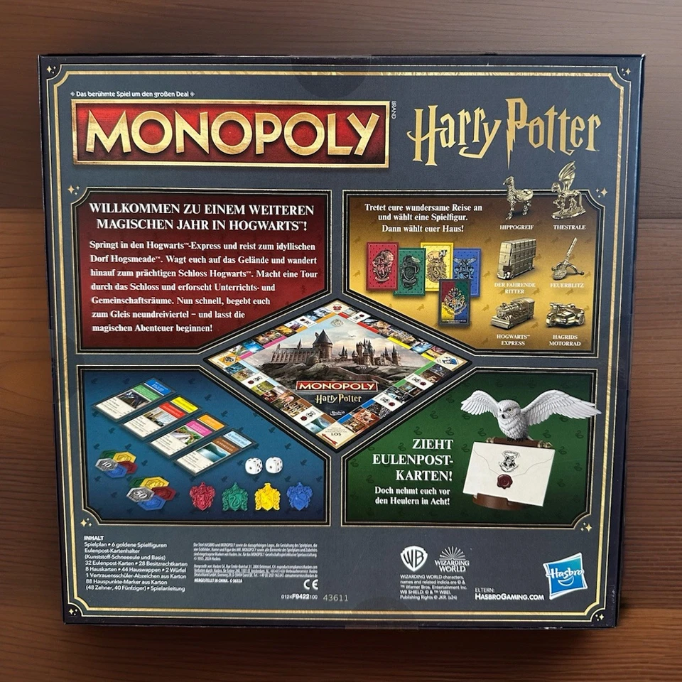 Monopoly Harry Potter Edition Brettspiel | Familienspiel für 2–6 Spieler | ab 8 - Bild 2 von 3