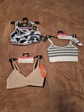 NWT Lot Of 3 Wonder Nation And AW Girls Bra 2-packs Size XS Or 28