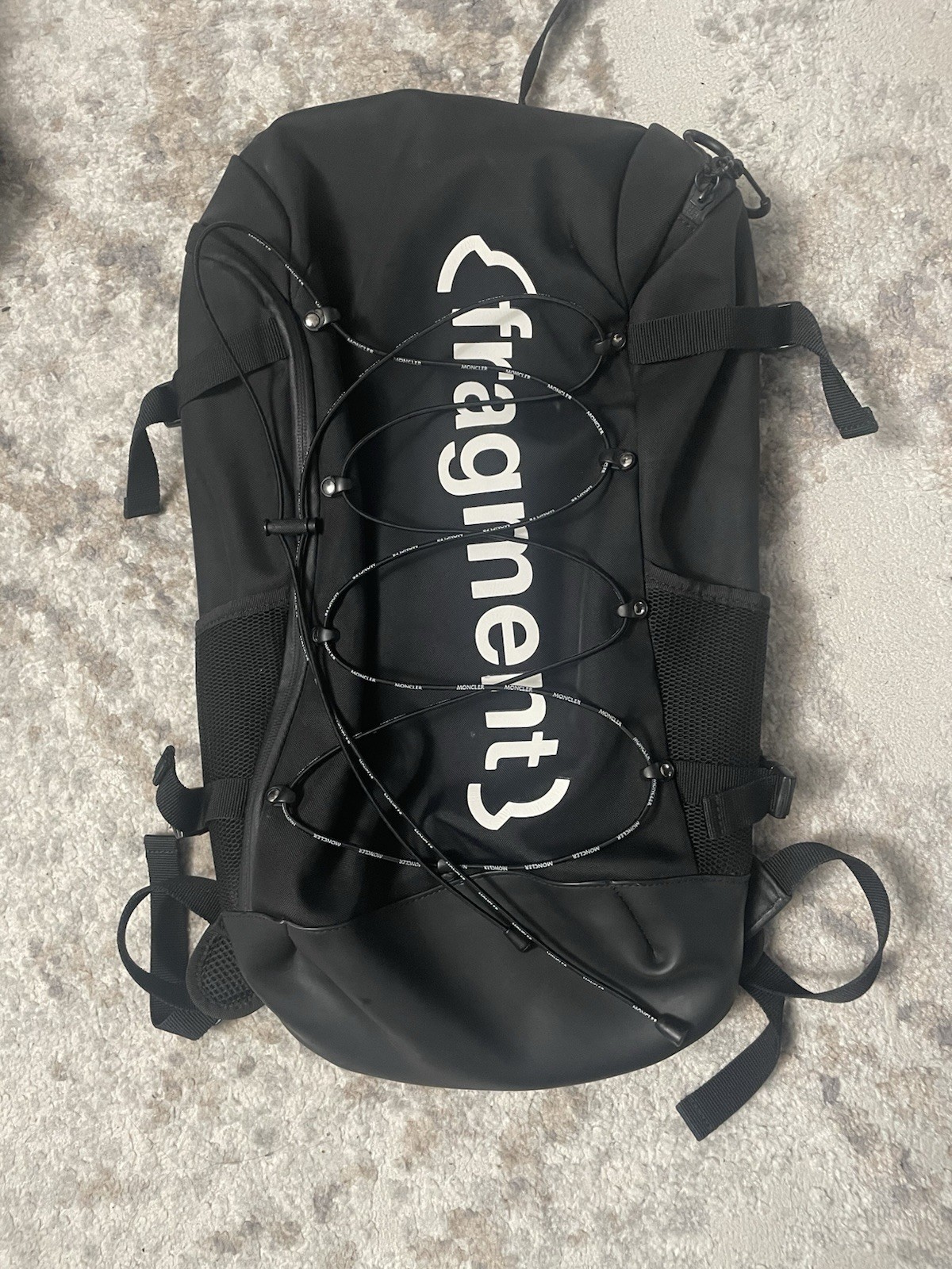 Rare Moncler x Fragment Design Hiroshi Fujiwara  Backpack MRSP $1095