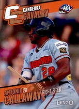 2013-14 Canberra Cavalry Dingo Australian #84 Antonio Callaway Lilburn Georgia