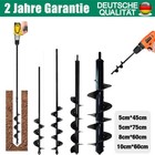 Erdbohrer Pfahlbohrer Erdlochbohrer Gartenbohrer für Bohrmaschine Akkuschrauber