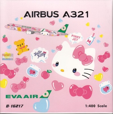 PHX04635 1:400 Phoenix Model EVA Air A321neo Reg #B-16217 Pinky Jet