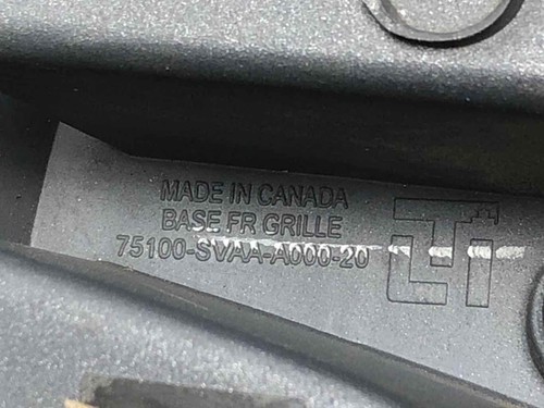 2006 07 08 Honda Civic Coupe 1.8L Base Upper Grille Assembly OEM 75100SVAA000-20 - Picture 8 of 8