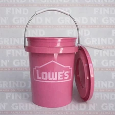 PINK! Lowe's 0.5-Quart BPA-Free Mini Paint Bucket 🪣  With Lid 🩷