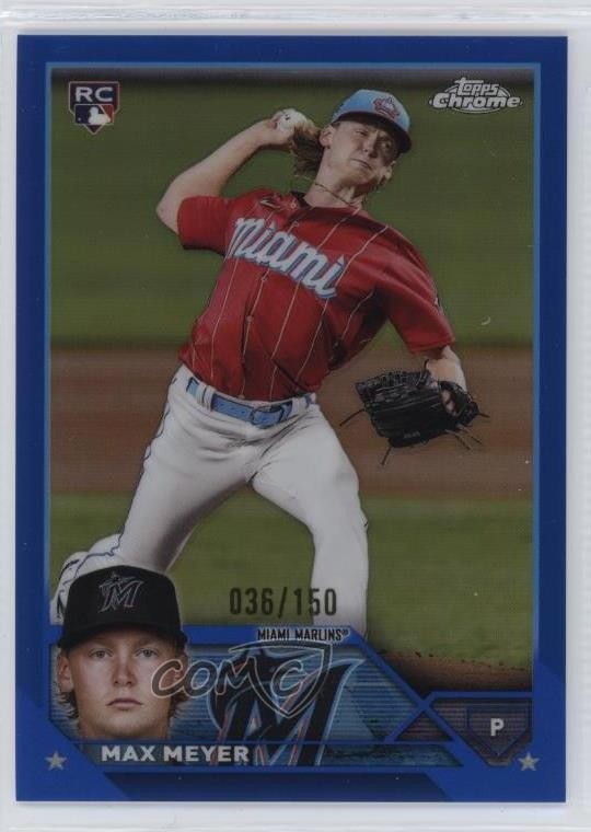 2023 Topps Chrome Blue Refractor 36/150 Max Meyer #104 Rookie RC 0zg4