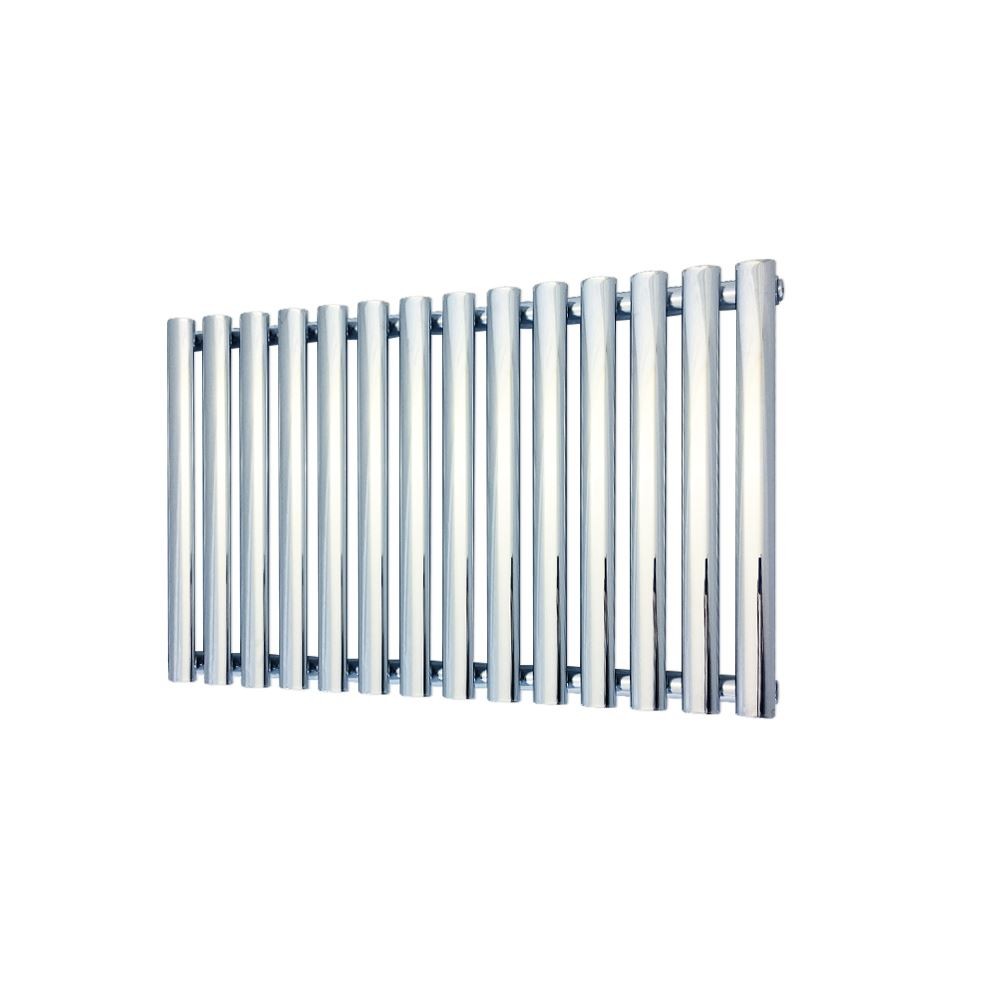 Oval Tube Designer Radiator Chrome Horizontal Heater 960mm(w) x 500mm(h) Queen