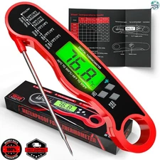 AWLKIM® Instant Read Meat Thermometer – Fast, Waterproof & Gift-Ready