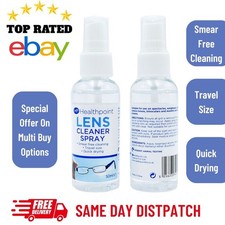 2x Healthpoint Lens Cleaner Spray 50 ml Spectacles Sunglasses Screens Camera UK