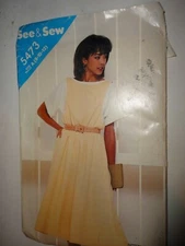 5473 Butterick See & Sew Pattern Misses Top Jumpsuit Sz 8-10-12 Uncut FF