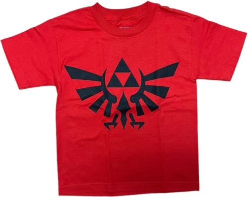 Legend of Zelda Boys T-Shirt Red LARGE - Picture 1 of 3