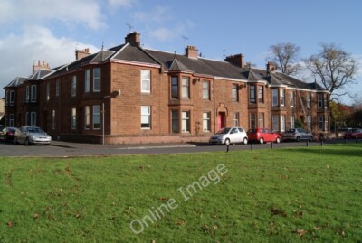 Photo 6x4 Wards Place Kilmarnock Overlooking Howard Park. c2010