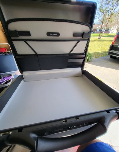 Samsonite Aktentasche Gunmetal Grey mit Schloss - guter Zustand. - Bild 3 von 9
