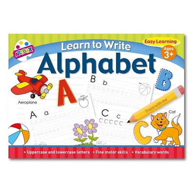 Learn to Write Alphabet Letters Learning Handwriting Practice 3+ Educational
