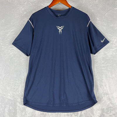 Kobe Bryant Nike Mens XL Blue Short Sleeve Semi Compression