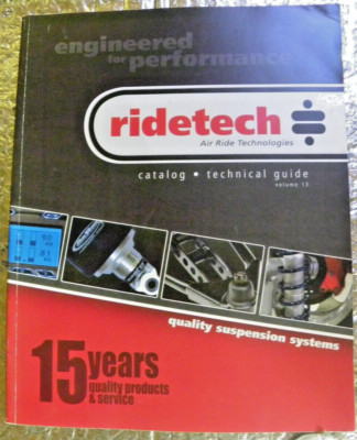 RIDETECH 15 years ANNIVERSARY CATALOG vol 13 Suspension Systems