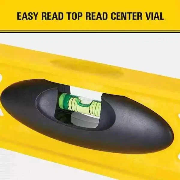 Stanley FatMax 24" ALUMINUM Non-Magnetic BOX BEAM High Impact ABS Level 3 VIAL - Image 2 of 4