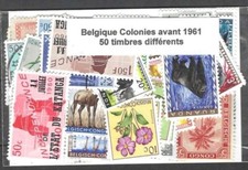 Belgique colonies avant 1961 50 timbres différents