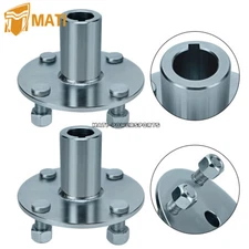 2*Go Kart Live Axle Hub 4" x 4" Wheel Hub For 1" Shaft,with 1" to 3/4" Step Down