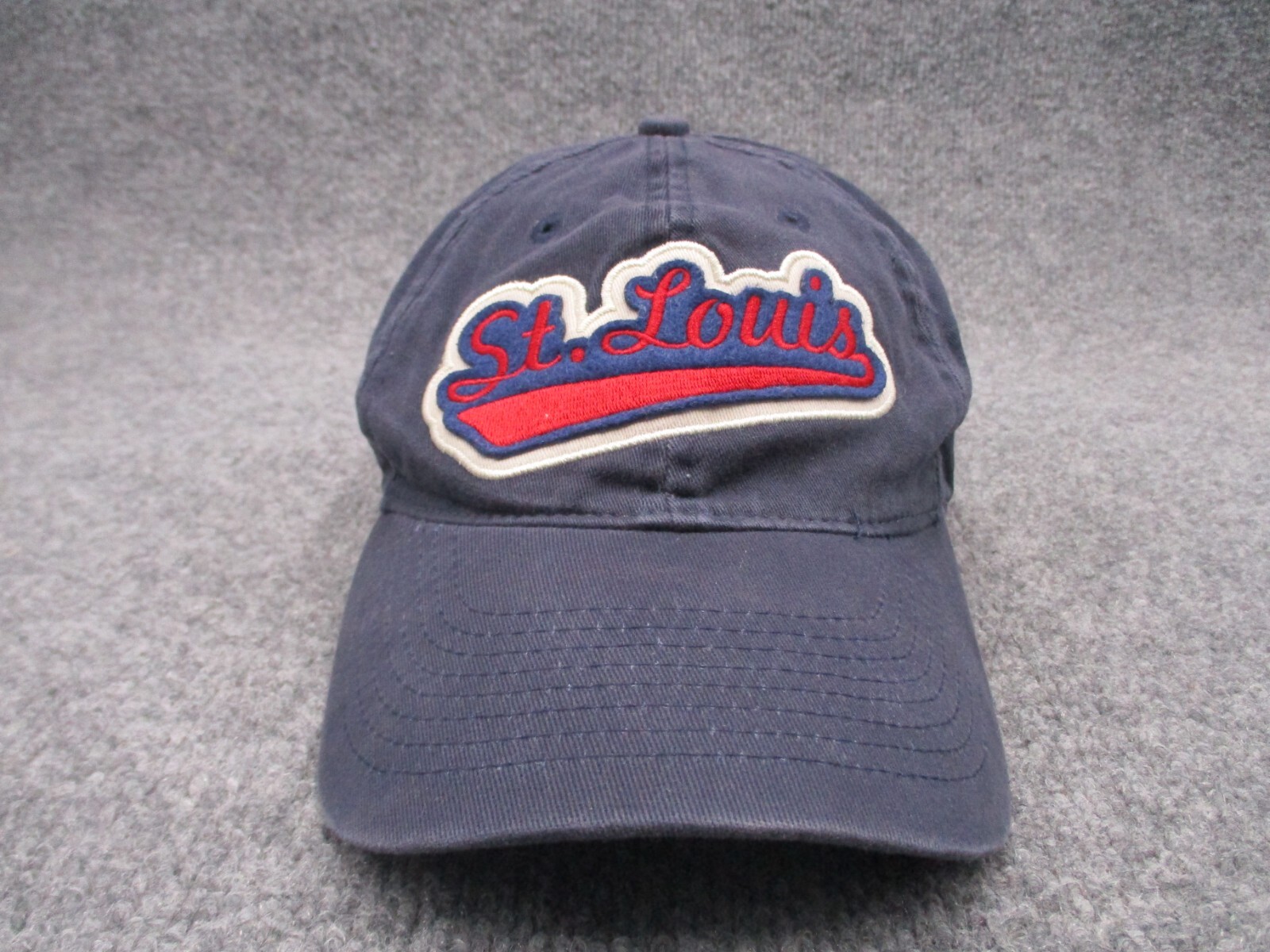 St Louis Hat Cap Blue Strap Back Mens Adjustable Missouri State Travel Dad