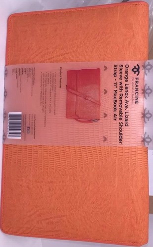 Francine Collection Lenox Carrying Case Sleeve W/Strap 11" MacBook Air Orange - Picture 11 of 12