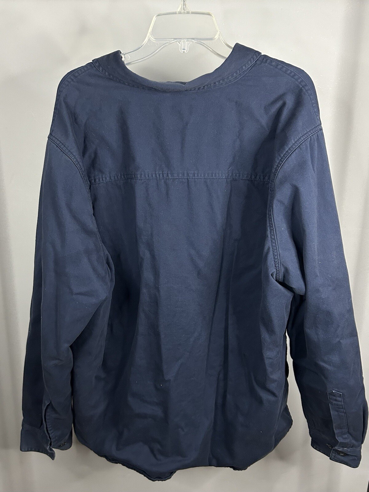 Eddie Bauer Flannel Button Down Jacket/Shirt Long… - image 2