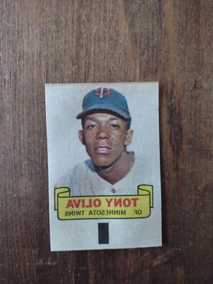 1966 Topps Rub-Offs  Tony Oliva Minnesota Twins HOF NRMT C