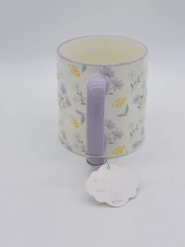10 Strawberry Street Bella Floral Coffee Mug 16oz Ceramic Spring Flower Cup New - Picture 4 of 6
