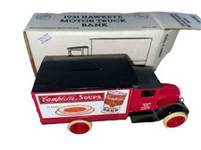 Ertl Campbell's Soup 1931 Hawkeye Motor Truck Bank 1:34 Scale NIB 1992