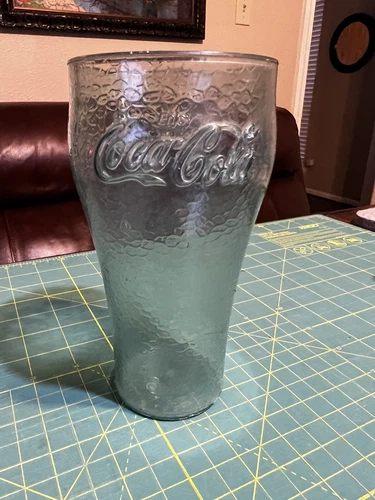 VINTAGE - Single Coca Cola Plastic Cup clear green